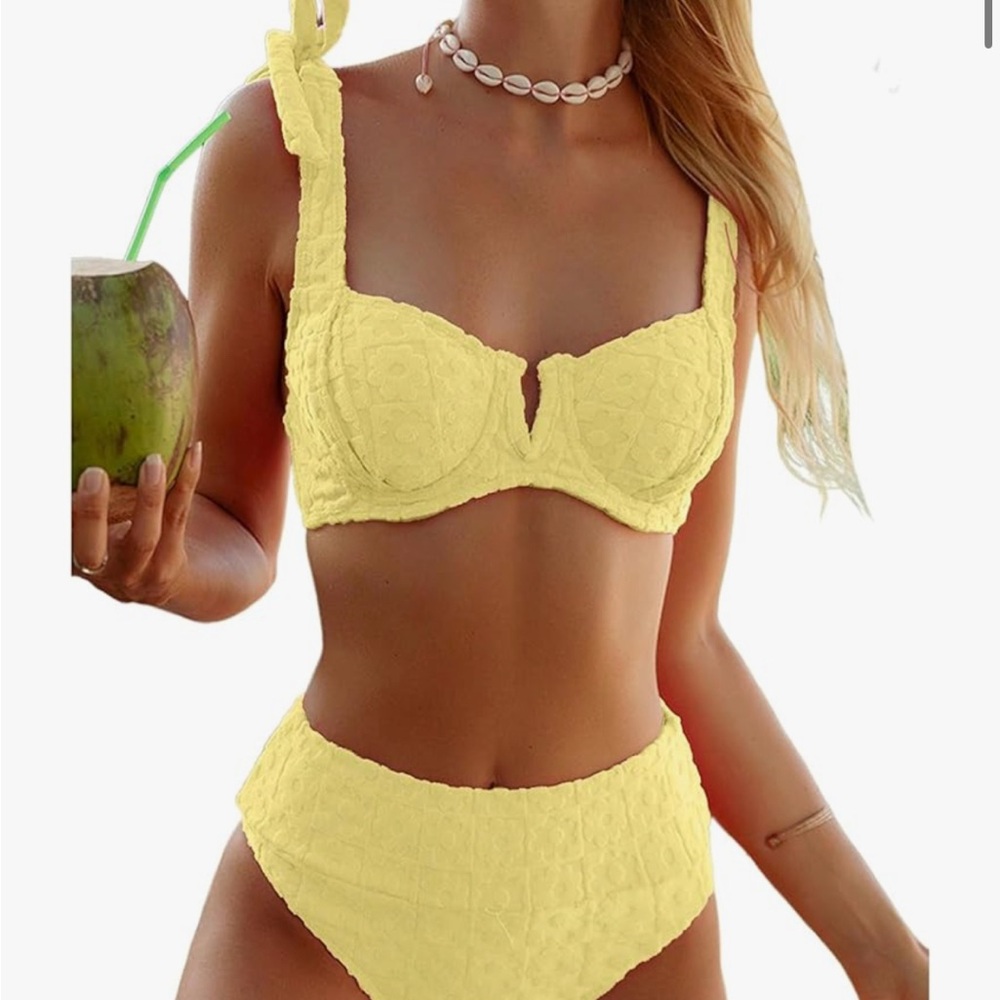 Butter yellow swimsuit